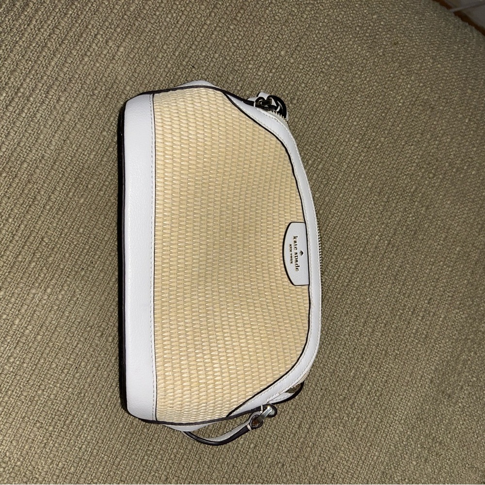 Kate Spade Tan and White crossbody